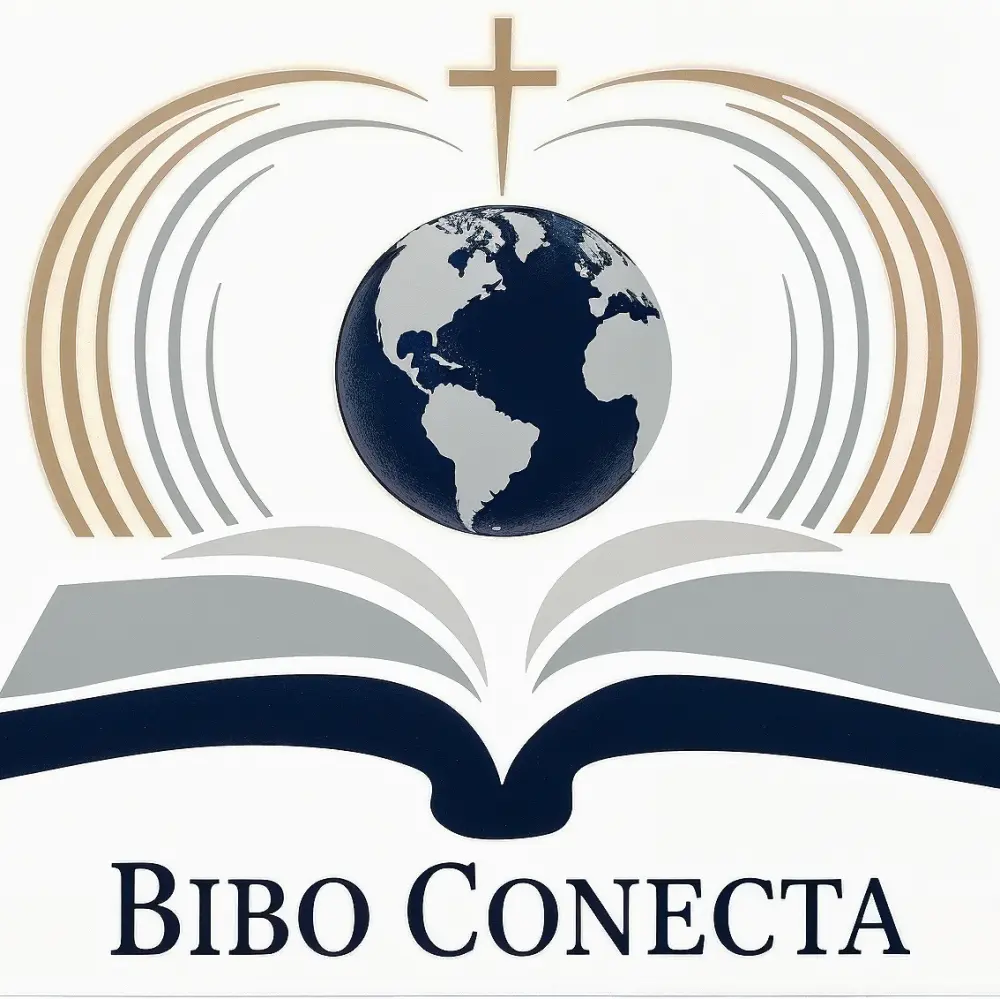 Uma logo do site biboconecta. bíblia com o mundo.